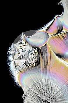 Artistic image of vitamin C in crystallized form