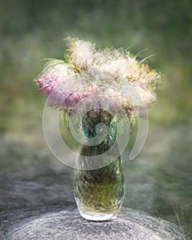 Artistic impression af flowers in a vase