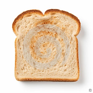 Artistic Interpretation Of Bread On A White Background