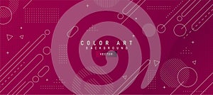 Artistic line gradient geometric background in blue tones used in wallpaper or background