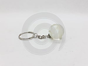 Artistic Modern Key Chain for Accessories in White Isolated Background