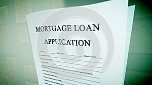 Artistic mortgage loan illustration