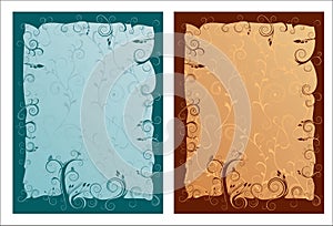 Artistic ornamented frames photo