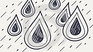 Artistic Raindrops Pattern with Dynamic Energy, vector design Generative AI