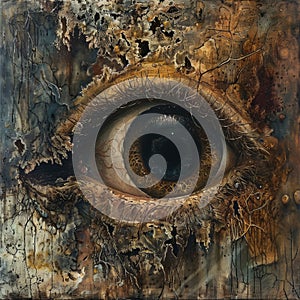 Artistic Rendering of a Deteriorating Eye photo