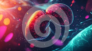 Artistic Rendering of a Human Kidney Structure