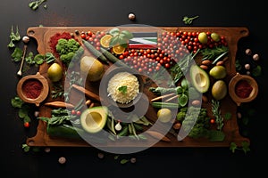 Artistic renderings of South African cuisine