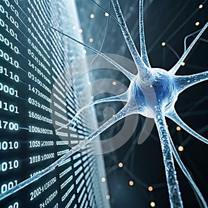 Artificial intelligence neural network concept