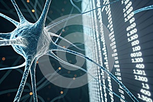 Artificial intelligence neural network concept