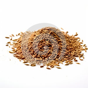 Artistic Rice Seed Pile On White Background - Inspired By Jimmy Lawlor And Stephen Shortridge