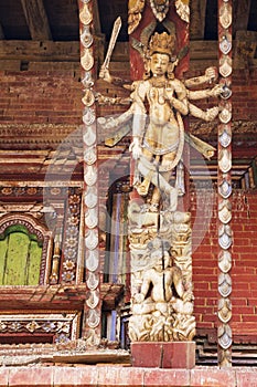 Artistic Roof Strut, Changu Narayan Temple, Nepal