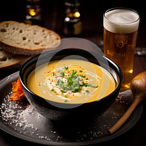 Artistic Soup And Beer: A Schlieren Photography Inspired Culinary Delight
