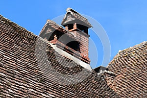 Artistic Study of Old Rooftoops, Dordogne Valley, France