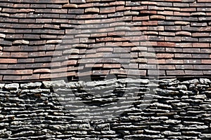 Artistic Study of Old Rooftoops, Dordogne Valley, France