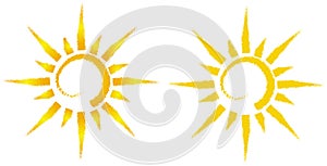 Artistic sun illustration