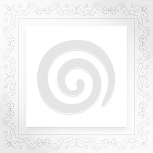 artistic swirl corner background for greeting or certificate