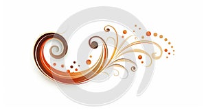 Artistic swirling abstract design