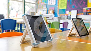 Artistic Tablet Stands for Creative Classrooms photo