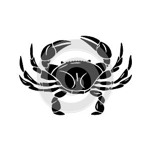 Vector illustration of a crab, showcasing detailed design elements photo
