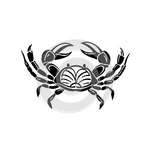 Vector illustration of a crab, showcasing detailed design elements photo