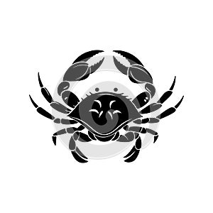 Vector illustration of a crab, showcasing detailed design elements photo
