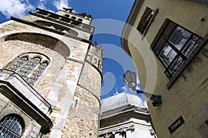 Artistic view of the Domhof in Aachen/Germany