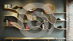 Artistic Wall Shelf Design