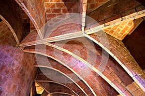 Artistic walls and roofs made of bricks