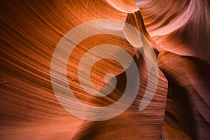 Artistic waves of the sandstone walls of the Lower Canyon Antelope in Arizona ignite the imagination of the boundless possibility