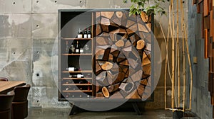 Artistic Wine Cabinet for Modern Homes