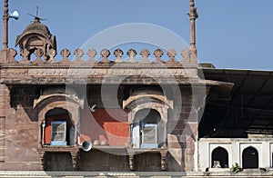 Artistically Designed Mosque Windows and Parapet