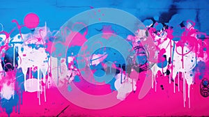 artistry pink background blue