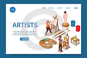 Artists Isometric Website