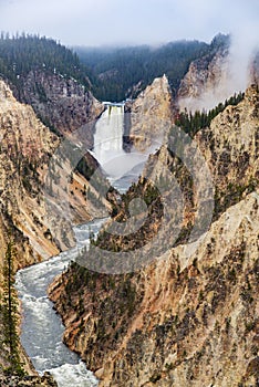 Artists point waterfall - Yellowstone National Park