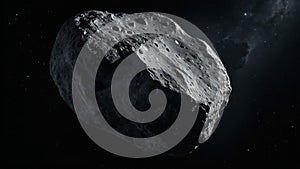 Giant Rock Floating in Space