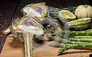 Artochoke and aspargus