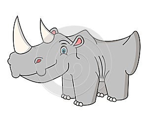 ÃÂ¡artoon rhino vector illustration