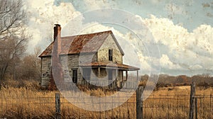 rustic farmhouse decor, artprints with a rustic finish, showcasing the charm of country life and its natural beauty photo