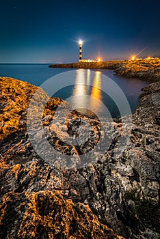 Artrutx Lighthouse in Minorca, Spain photo