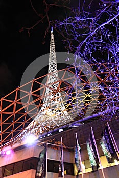 Arts Centre Melbourne night