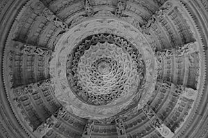 Arts in Ranakpur Jain temple, India