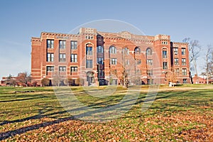 Arts and science building on a college campus