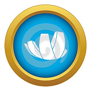 ArtScience Museum in Singapore icon blue vector isolated