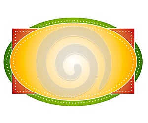 Artsy Colors Oval Logo Label