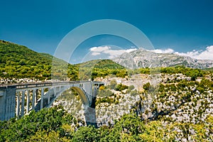 Artuby bridge over the Verdon Gorge in France