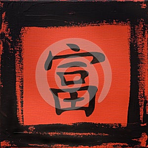 Artwork with chinese character