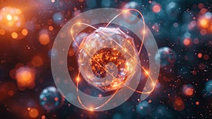 Visualization of Subatomic Particles and Atomic Interactions in Space