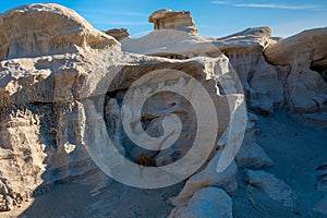 The artwork of nature  can be seen everywhere in the Bisti Badlands