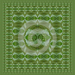 Artwork pattern  is designed based on a drop on grass leaf.