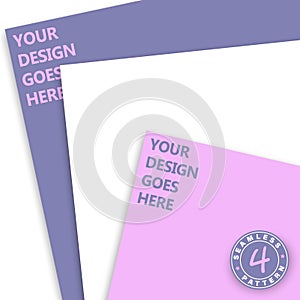 Artwork Set Mockup. Abstract Background. Paper Set